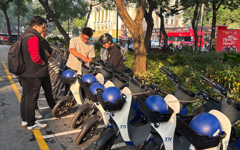 Hà Nội dự kiến bố trí 5.000 xe đạp điện quanh Vành đai 1