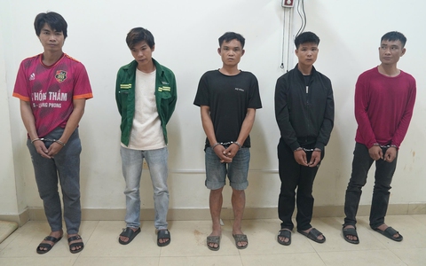 Công an Nghệ An bắt 5 đối tượng gây ra nhiều vụ cướp giật tài sản