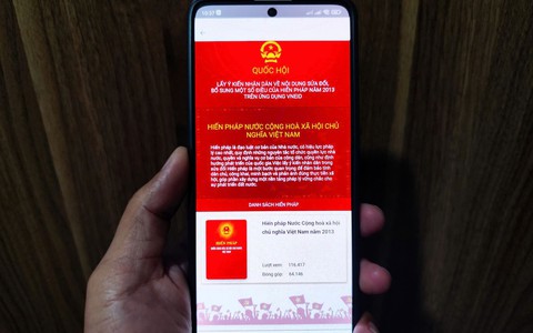 Hà Nội yêu cầu 100% cán bộ, công chức, viên chức hoàn thành góp ý sửa Hiến pháp trên ứng dụng VneID trước ngày 25/5