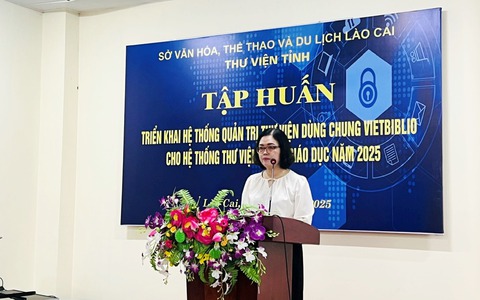 Đưa hệ thống thư viện dùng chung VietBiblio vào các trường học ở Lào Cai