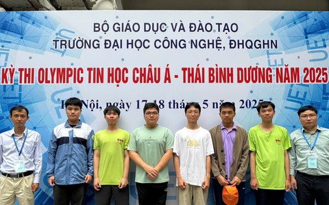Học sinh Việt Nam đoạt Huy chương Vàng Olympic Tin học Châu Á Thái Bình Dương 2025
