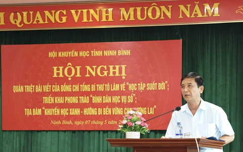 Ninh Bình tổ chức hội nghị triển khai các nội dung cốt lõi về h%E1%BB%8Dc+t%E1%BA%ADp+su%E1%BB%91t+%C4%91%E1%BB%9Di, chuyển đổi số và khuyến học xanh