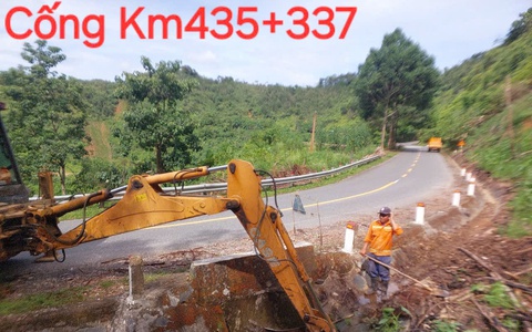 Những tuyến quốc lộ tại miền Trung - Tây Nguyên bị thiệt hại do bão số 1