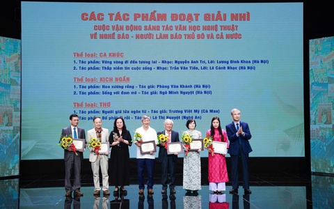 Trao giải cuộc vận động sáng tác văn học nghệ thuật về Nghề báo – Người làm báo Thủ đô và cả nước 2025