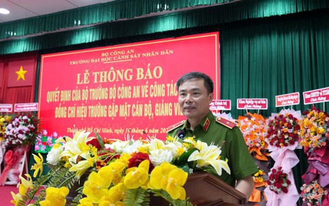 Trường Đại học Cảnh sát nhân dân có tân hiệu trưởng