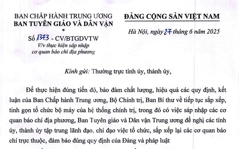Thống nhất tên gọi Báo và phát thanh, truyền hình địa phương
