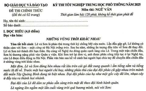 Kì thi tốt nghiệp 2025: Đề Ngữ văn trùng văn bản, đề Toán sao chép ý tưởng, đề Địa lí có "sạn"?