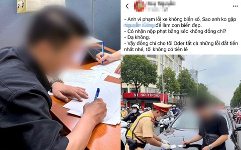 Tạo hình ảnh bằng AI sai sự thật về Cảnh sát giao thông - thanh niên Hà Nội bị phạt 7,5 triệu đồng