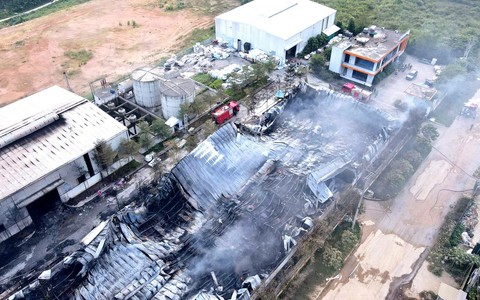 Vụ cháy nhà máy thủy tinh ở Lào Cai ước thiệt hại khoảng 45 tỷ đồng