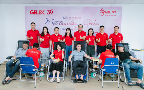 Tập đoàn GELEX tổ chức hiến máu tình nguyện nhân dịp kỷ niệm 35 năm thành lập