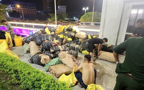 Thu giữ hơn 10 tấn nầm lợn và trứng gà non đông lạnh “bẩn” ở Cửa khẩu quốc tế Lào Cai