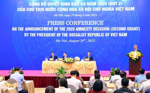 Công bố Quyết định của Chủ tịch nước đặc xá cho 13.920 phạm nhân