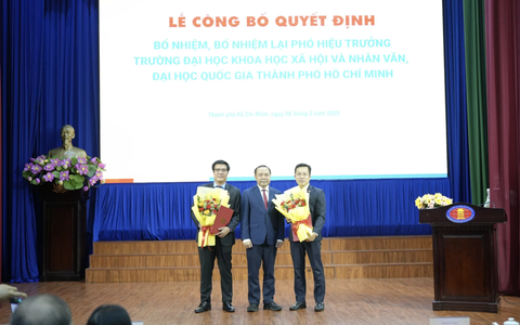 Trường Đại học Khoa học Xã hội và Nhân văn Thành phố Hồ Chí Minh bổ nhiệm 2 phó hiệu trưởng