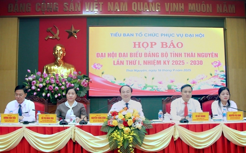 Tỉnh uỷ Thái Nguyên thông tin về Đại hội đại biểu Đảng bộ tỉnh lần thứ I, nhiệm kỳ 2025-2030