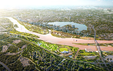 Trục Đại lộ cảnh quan sông Hồng - Siêu đường băng cho bất động sản phía Đông Thủ đô cất cánh