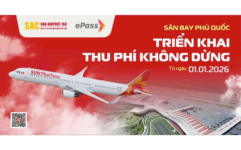 Cảng hàng không quốc tế Phú Quốc triển khai thu phí không dừng ePass