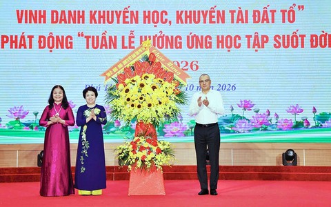 Phú Thọ vinh danh "Khuyến học, khuyến tài Đất Tổ" phát động Tuần lễ Học tập suốt đời