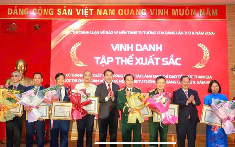 Trao giải Cuộc thi chính luận về bảo vệ nền tảng tư tưởng của Đảng lần thứ hai, năm 2026