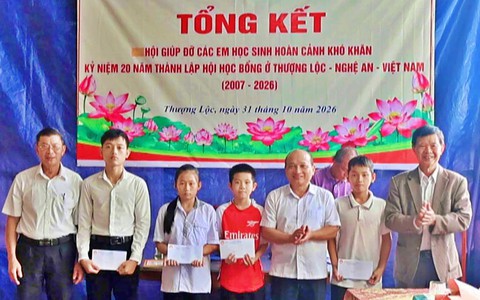 20 năm lan toả nhịp cầu học bổng cho học sinh Thượng Lộc, Nghệ An