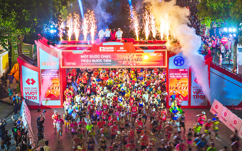 Hơn 14.500 vận động tham gia Giải Marathon Quốc tế Hà Nội Techcombank Mùa thứ 5