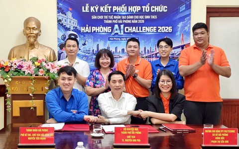 Hội Khuyến học Hải Phòng ký kết triển khai Sân chơi trí tuệ nhân tạo "Hải Phòng AI Challenge 2026"