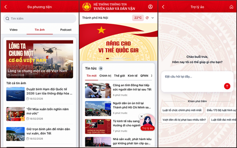 Ứng dụng TGDV - Hệ thống thông tin đầy đủ, chính xác về Tuyên giáo và Dân vận 