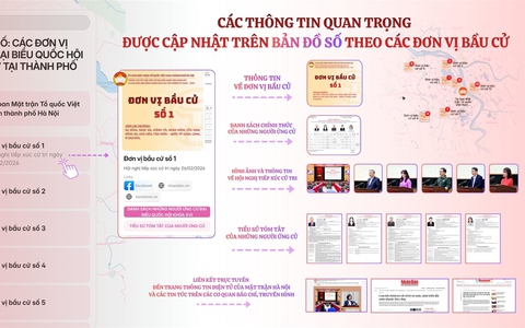 Giới thiệu “Bản đồ số thông tin về bầu cử đại biểu Quốc hội"