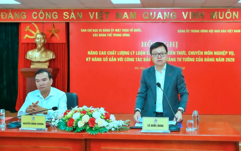 Báo chí bảo vệ nền tảng tư tưởng của Đảng cần bản lĩnh, được trang bị công nghệ và trong môi trường chuyển đổi số