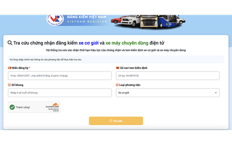 Cục Đăng kiểm hướng dẫn tra cứu giấy chứng nhận kiểm định điện tử