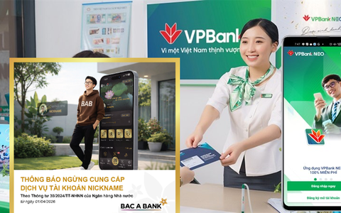 Chú ý ngân hàng dừng dịch vụ "nickname" cho tài khoản