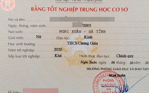 Từ 15/4 bỏ bằng trung học cơ sở cấp bằng trung học phổ thông mới