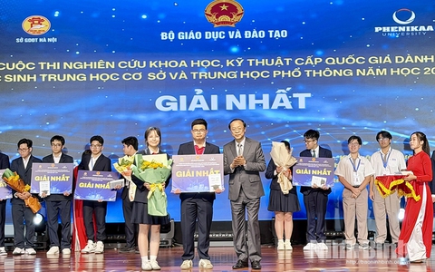 Bộ Giáo dục và Đào tạo khẳng định giải Nhất khoa học kỹ thuật không có dấu hiệu sao chép, đạo văn