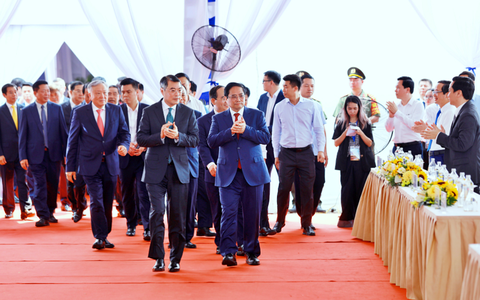 Thủ tướng Chính phủ dự Lễ khởi công Dự án tuyến đường sắt tốc độ cao Hà Nội - Quảng Ninh