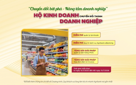 Agribank đồng hành cùng hộ kinh doanh: Kê khai thuế dễ dàng – Chuyển đổi doanh nghiệp vững vàng