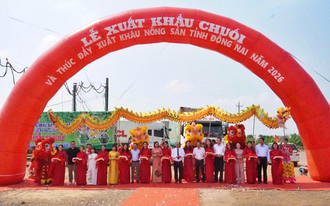 Đồng Nai xuất khẩu 220 tấn chuối tươi, thúc đẩy xuất khẩu nông sản năm 2026