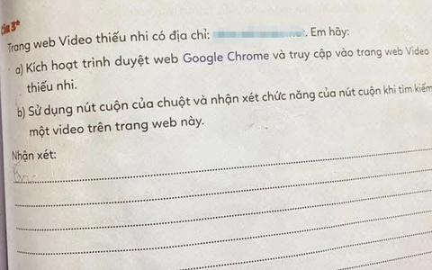 Vở bài tập Tin học lớp 3 chứa link website "đen": Đơn vị phát hành thông báo khẩn, công an vào cuộc làm rõ