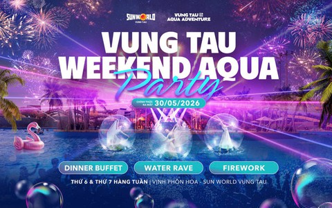 Bắn pháo hoa hàng tuần, Vũng Tàu hấp dẫn với chuỗi đại tiệc đêm chưa từng có tại công viên nước