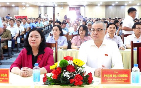 Lãnh đạo Ủy ban Trung ương MTTQ Việt Nam tiếp xúc cử tri tại Phú Thọ và Lai Châu