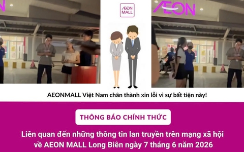 Việc xảy ra tại AEON MALL Long Biên: lời xin lỗi chưa đủ