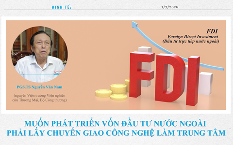 PGS.TS Nguyễn Văn Nam: Phát triển vốn đầu tư nước ngoài phải lấy chuyển giao công nghệ làm trung tâm