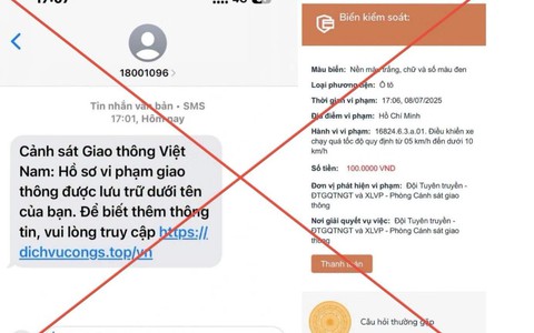 Bẫy "phạt nguội" giả bùng phát: Cuộc gọi, tin nhắn đều là giả
