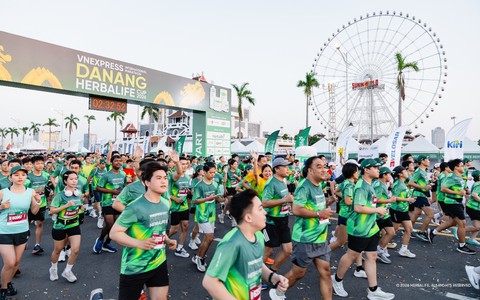 VnExpress Đà Nẵng International Marathon Herbalife Cup 2026 thu hút hơn 13.000 vận động viên tham gia