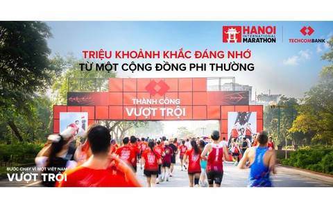 Giải Marathon Quốc tế Hà Nội Techcombank 2026: Giải chạy biểu tượng quốc gia, khẳng định tầm vóc khu vực