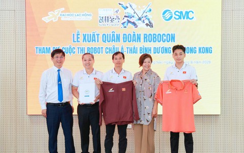 Nhà vô địch Robocon Việt Nam 2026 xuất binh chinh phục ABU Robocon 2026