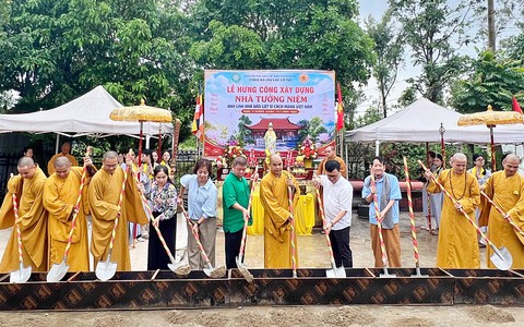 Lễ hưng công xây dựng nhà tưởng niệm anh linh nhà báo liệt sĩ cách mạng Việt Nam