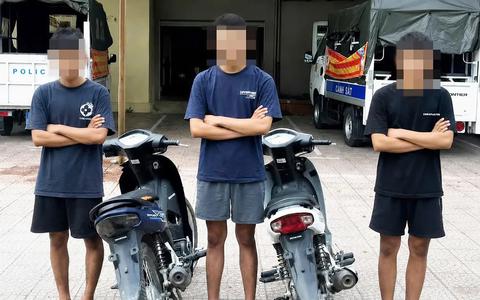 Công an Nghệ An bắt 3 đối tượng trộm xe mô tô