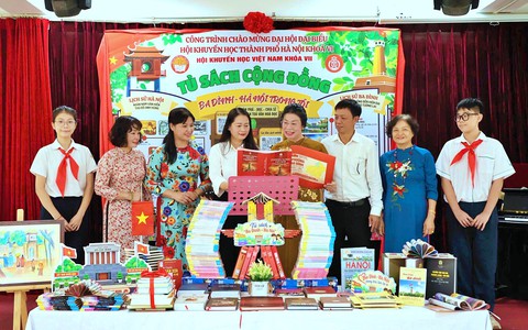 Hội Khuyến học phường Ba Đình phối hợp khai trương tủ sách "Ba Đình - Hà Nội trong trái tim tôi"