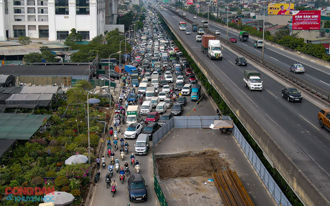 Hà Nội tổ chức phân luồng trên đường Nguyễn Trãi