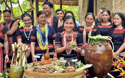 Hạt thóc đầy kho, rượu cần say đắm: Độc đáo Lễ "Mừng lúa mới" của dân tộc Giẻ Triêng