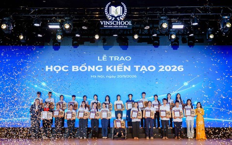 Học bổng Kiến tạo mùa 6 của Vinschool: Trao cơ hội để học sinh kiến tạo tương lai